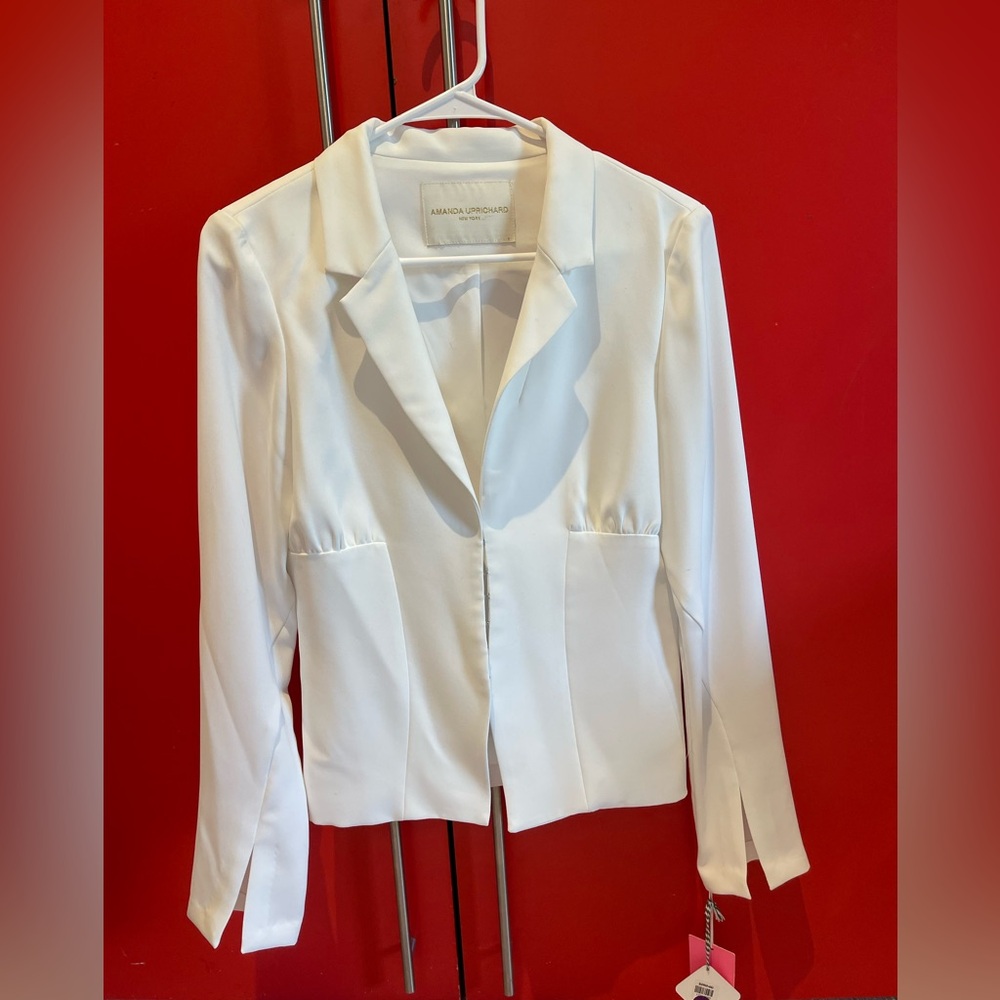Amanda Uprichard beautiful white blazer.  Never been worn.  Tags still attached.